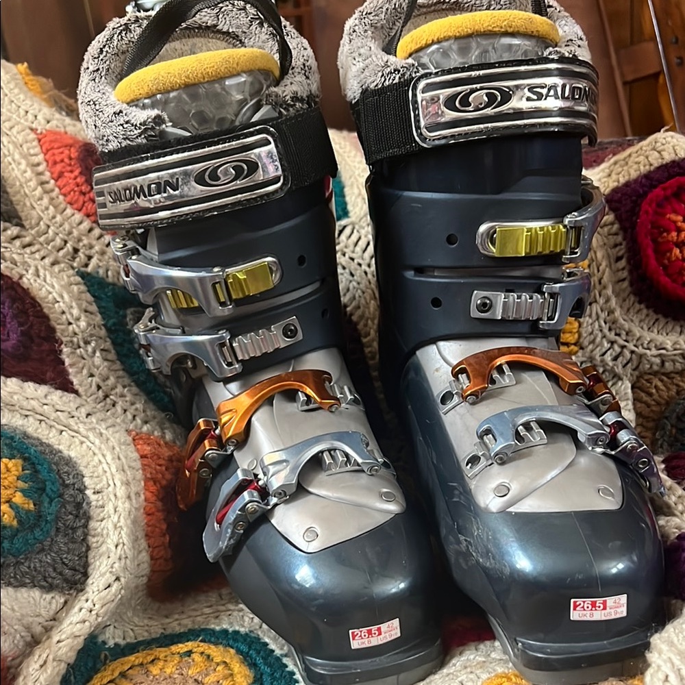 Salomon Women’s Ski Boots - Black and Silver